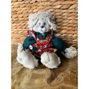 Porcelain faced Christmas Bunny